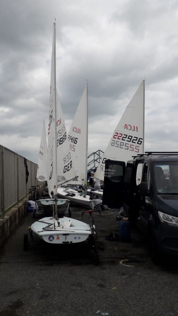 German boats in Dinghy park