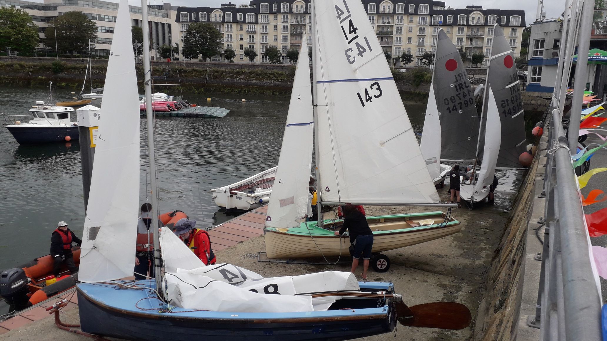 Dinghies on DMYC Slip