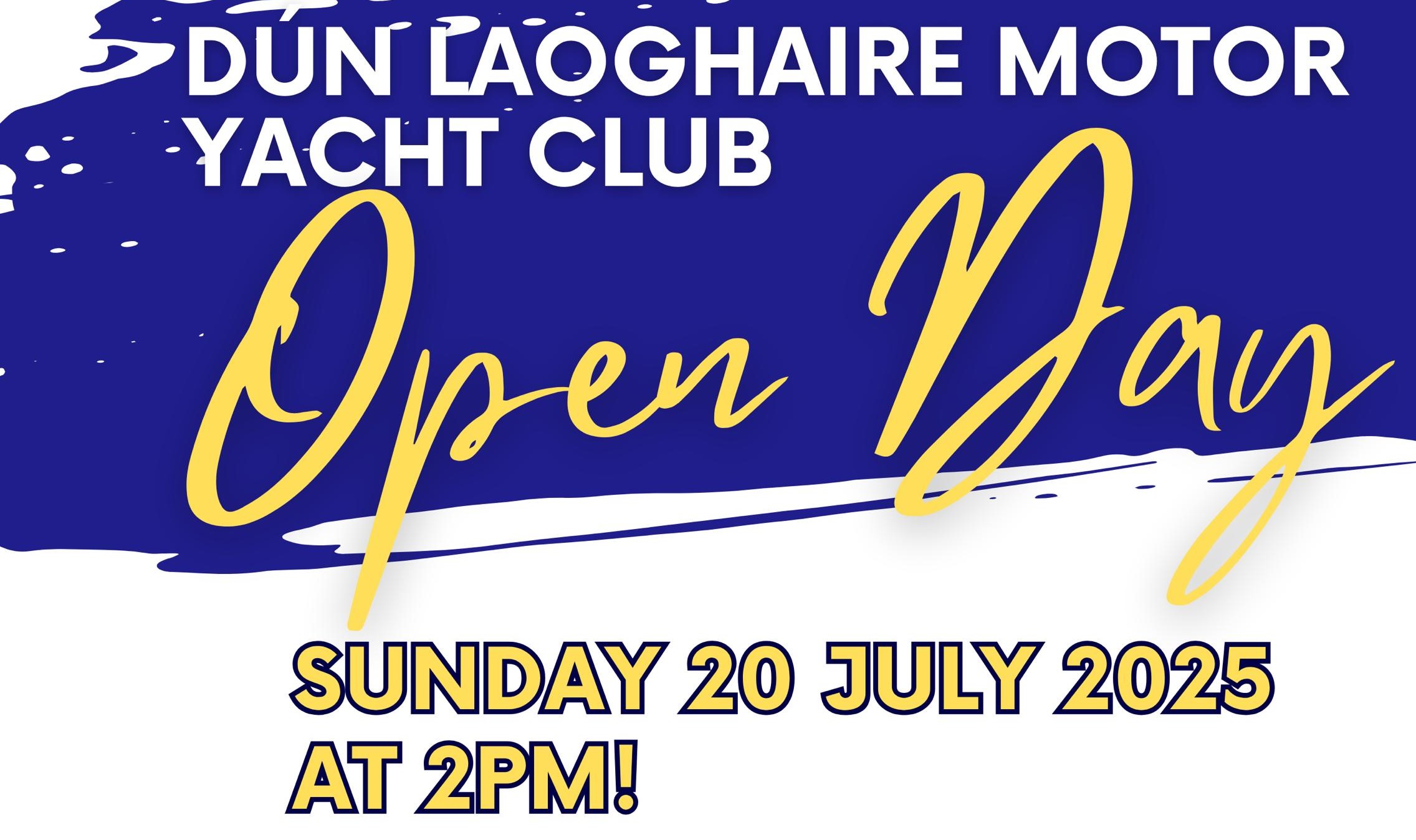 DMYC Open Day, Sunday 20 July 2025 at 2 pm
