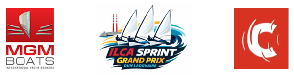 Banner with MGM, ILCA Sprint and Covy Watersports logos.